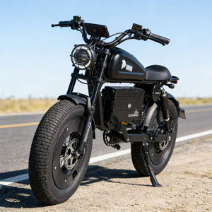 Bicicleta Eléctrica Todoterreno de Montaña para Adultos, Neumáticos Anchos, Asistencia al Pedaleo, Alto Rendimiento, 100-200CC, 61-80km/h - Product Image 3