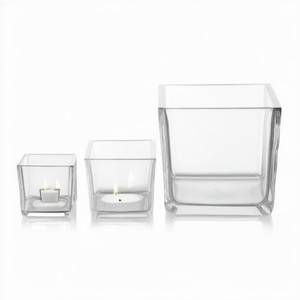 Vases modernes en verre transparent, vases classiques à fleurs en verre bon marché pour la maison, le bureau et la décoration de mariage vente en gros - Product Image 3