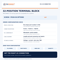 Bloc de bornes à vis PAICONNECT 32 broches, contacts en cuivre, base PA66, connexion par enfichage pour usage automobile et industriel, compatible