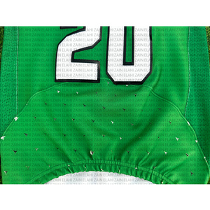 Maillots de football à manches courtes en mesh/spandex respirant, collection 2025, logo personnalisé, impression numérique, uniformes américains 2026 - Product Image 5