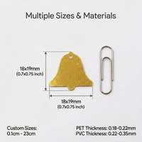 Paillettes Métalliques en Forme de Cloche, Confettis en Feuille d'Or, Décoration Artisanale en PVC 18x19mm pour Boîte Cadeau de Noël DIY