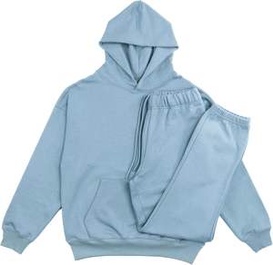 Custom Wholesale Women's Winter Heavyweight Acid Wash Tracksuit Set Oversized <b>Zip</b>-<b>up</b> <b>Hoodie</b> and Sweat Suit - Product Image 3