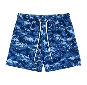 Pantalones Cortos Deportivos para Hombre, de Secado Rápido, con Estampado de Rayos por Sublimación, con Cordón Ajustable, Cintura Media, Casuales, de Poliéster - Product Image 2