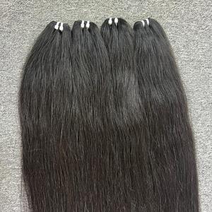 Cabello Remy camboyano liso Natural 100%, cabello crudo vietnamita tejido de un donante, cabello humano de alta calidad - Product Image 1