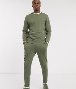 ชุดวอร์มลำลองสำหรับผู้ชายชุด2ชิ้น100% ผ้าฝ้ายผ้าฟลีซระบายเหงื่อระบายอากาศจุดเอวยางยืด - Product Image 5