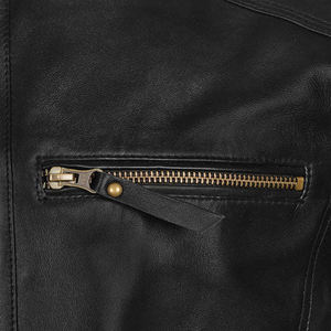 Marque de mode hommes Designer vestes en cuir prix de gros vestes en cuir de haute qualité nouvelle mode veste d'hiver en cuir - Product Image 3
