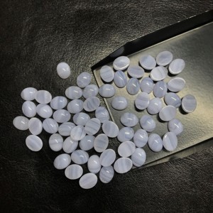 Vente en gros de cabochon ovale en cristal de quartz bleu naturel de qualité AAA pour la fabrication de bijoux certifié IGI, 4x6mm - Product Image 3