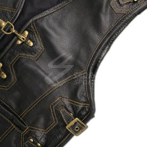 Dernière conception de gilet en cuir pour hommes en gros à bas prix gilet en cuir confortable et respirant fabriqué au Pakistan - Product Image 3