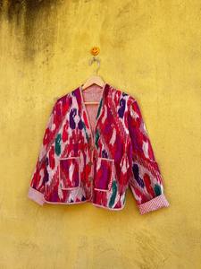 Veste Ikat artisanale, veste en coton faite à la main, robe, veste Kantha, veste en coton, veste Ikat indienne, veste Ikat artisanale - Product Image 5