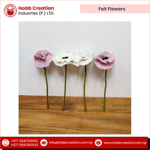 Fleurs en feutre de laine DIY les plus demandées en 2022, faites à la main, artificielles, écologiques, de qualité supérieure, pour Pâques, Noël, remise de diplômes, fête des mères - Product Image 6