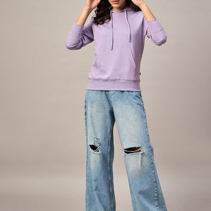 Venta al por mayor personalizable logotipo pesado Sudadera con capucha de lana para las mujeres de invierno nuevo casual con capucha superior con técnicas impresas - Product Image 5