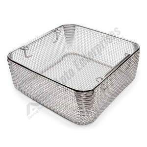 Cesta de Drenaje de Malla Metálica para Instrumentos Quirúrgicos, Bandeja de Malla Metálica para Instrumentos Médicos, Cestas de Acero Inoxidable de 350x230x80mm, Bandeja Personalizada - Product Image 1