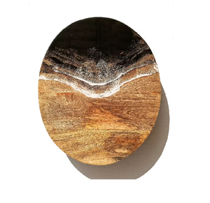 Juego de 4 posavasos de madera de resina epoxi de gran oferta, diseño de lujo moderno, hojas de resina personalizadas, producto de la India - Product Image 1