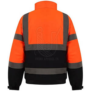 Reflective Hi Visibility Breathable <b>Waterproof</b> Lightweight Winter <b>Work</b> Jacket for Men - Product Image 2