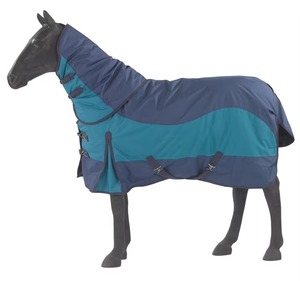 Venta al por mayor hecho a mano de algodón Ripstop Horse Sábanas Logotipo personalizado Peso pesado Turnout Alfombra Cuello completo Combo Transpirable Manta impermeable - Product Image 2
