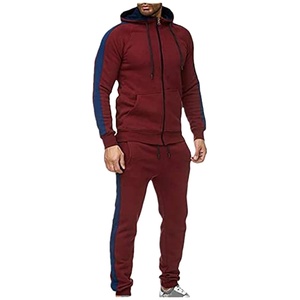 Ensemble de survêtement d'hiver unisexe personnalisé, fermeture éclair, polaire en coton, ensembles de sweats à capuche, grande taille, séchage rapide, coupe-vent pour adultes 2026 - Product Image 2