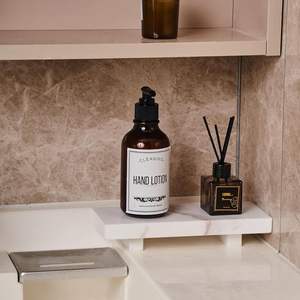 Marble Vanity White Marble <b>Tray</b> for Bathroom Jewelry Organizer and <b>Perfume</b> Holder Modern Decorative <b>Tray</b> for Skincare and Makeup - Product Image 5