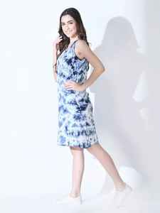 ชุดเดรสคลุมเข่าพิมพ์ลายดอกไม้เซ็กซี่หรูหราของผู้หญิงชุดเดรสผ้าเรยอนไทด์ย้อมสีขนาดใหญ่พิเศษเข็มขัดล้างทำความสะอาดได้แบบยั่งยืนชุดปาร์ตี้ชายหาด-ขายส่ง - Product Image 5