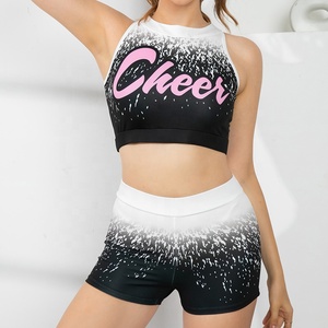 Uniformes de Animadoras Personalizados al por Mayor con Logotipo, Impresión por Transferencia de Calor, Tallas Grandes para Adultos, 100% Poliéster - Product Image 5