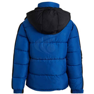 Chaqueta de invierno de diseño único para hombre, impermeable, transpirable, estilo burbuja, cuello con capucha, logotipo frontal para moda callejera lavable - Product Image 2