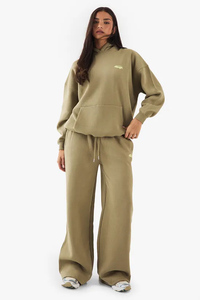 Venta al por mayor personalizado caqui hombro de la gota de las mujeres de gran tamaño impreso con capucha antiarrugas y transpirable sudaderas con capucha de las mujeres Zip Up Hoodie - Product Image 5