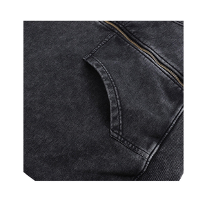 Sweats à capuche d'hiver imprimés solides lavés à l'acide pour adultes grande taille séchage rapide et respirant imprimé services OEM de haute qualité - Product Image 6