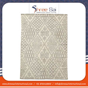 Qualité supérieure Logo personnalisé Tapis imprimés en coton brodé Fabricant indien de gros pour le bureau et le salon - Product Image 2