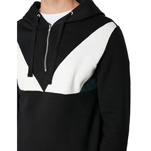 Sweat à capuche court de luxe pour hommes 100% coton Hip Hop Streetwear Style diverses couleurs surdimensionnées avec capuche pour la saison d'automne - Product Image 4
