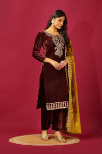 ชุด kurta วิสคอสแบบวินเทจสำหรับงานปาร์ตี้ชุดอินเดียและปากีสถาน - Product Image 6