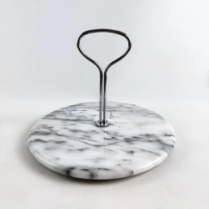 Eco Friendly Durable Stone <b>Marble</b> <b>Cake</b> Display <b>Stand</b> Built For Professional And Home Use - Product Image 3