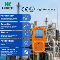 Detector de Gases Múltiples Portátil HIREP con Certificación CE ATEX, Analizador de Succión de Alta Resolución para EX/O2/CO/H2S