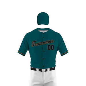 Uniformes de desgaste de béisbol Precio al por mayor Hombres lisos Color Diseño clásico Conjunto de uniforme de desgaste de béisbol y softbol - Product Image 6