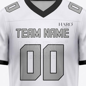 เสื้อฟุตบอลแบบกำหนดเอง เสื้ออเมริกันฟุตบอล เสื้อทีมแบบซับลิเมชั่นผ้าตาข่าย สำหรับเด็กและผู้ใหญ่ ผู้ผลิต OEM - Product Image 4