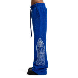 Pantalones Jogger Personalizables de Lona Gruesa con Pedrería para Hombre, Estilo Diamante Brillante, Deportivos, Casuales, de Calle, Secado Rápido y Transpirables - Product Image 3