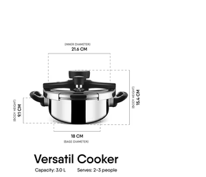 Cuisinière à pression en acier inoxydable écologique haute performance, grande capacité, anti-explosion, compatible lave-vaisselle, renforcée - Product Image 1