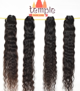 100% fabricación india cutícula alineada sin procesar onda profunda Remy ninguno procesado químico Color negro Natural cabello humano - Product Image 5