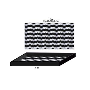 Plateau en nacre de qualité supérieure, plateau de service en MDF et résine acrylique pour la salle à manger, design personnalisé, fabriqué en Inde - Product Image 3