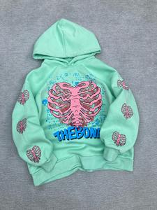 เสื้อฮู้ดผ้าฝ้ายโอเวอร์ไซส์/โพลีเอสเตอร์ซักได้ทั้งชายและหญิงมีฮู้ดสายรัดข้อมือแบบมีโครงสำหรับผู้ชายและผู้หญิงสำหรับฤดูหนาว - Product Image 6