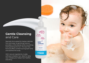 Champú Suave para Bebés TTO 200ml, Limpiador Delicado con Aceite de Árbol de Té, Pantenol y Glicerina, Hidratante y Antibacterial para Piel Delicada - Product Image 3