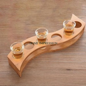 Soporte y soporte de vidrio para utensilios de cocina, vajilla para bodas y eventos, soporte y estante de madera para té y tazas a buen precio de la India - Product Image 4