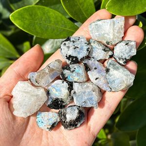 New Arrivals High Quality Crystals Rough Healing Stones Natural rainbow Moonstone Raw <b>Stone</b> Jewellery Making <b>Stone</b> for Sale - Product Image 2