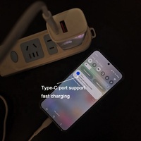 Güncellenmiş Sürüm Güvenlik Onayları 1C1A USB C ve USB Çıkışları PD 20w Çift Portlu Şarj Cihazları Başlıkları