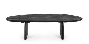 Último diseño moderno de 2024, madera maciza de Mango, elegante, arena, acabado en negro puro, sala de estar, Centro de casa, mesa de centro plegable - Product Image 4