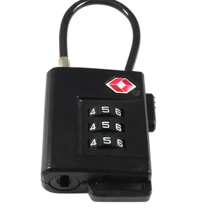 Candado de Combinación Cromado Aprobado por la TSA, Material ABS Reforzado Antirrobo, Desbloqueo con Contraseña para Viajes Seguros, Marca ABA - Product Image 5