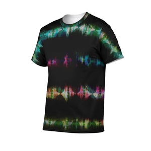 Venta al por mayor barato OEM diseño 2024 recién llegado hombres 100 por ciento algodón Unisex colorido transpirable hombres Tie Dye camisetas - Product Image 2