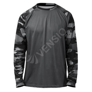 Vêtements de sport imprimés de qualité supérieure, maillot de VTT pour hommes, course en descente, utilisation hors route, moto, séchage rapide, respirant, polyester/coton - Product Image 1