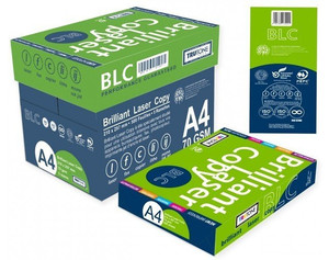 Papier copie laser brillant de qualité 80gsm A4 pour le bureau et l'impression Options 75gsm et 70gsm disponibles - Product Image 1