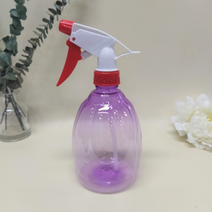 Venta caliente 500ml en forma de verde azulado PET botellas de spray de vidrio 28mm-32G ecológico vacío diseño personalizado jardinería productos para el hogar - Product Image 4