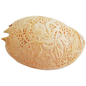 Sculpture art BIJOUX SEASHELL avec Sculpture Art 26 cm Shell Motif Animal Style - Product Image 4