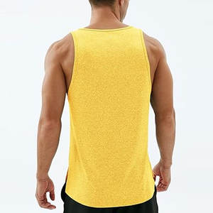 Camiseta sin mangas de gimnasio informal de punto transpirable de alta calidad para hombre-MOQ bajo Slim Fit 100% algodón - Product Image 2